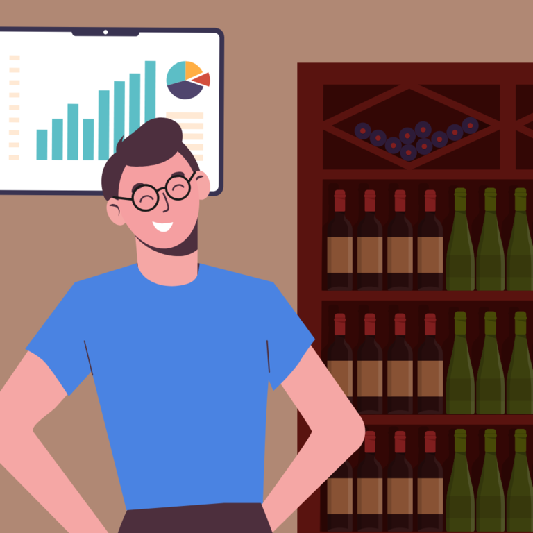 uomo felice perchè usa smartissimo